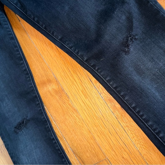 MOTHER Denim Jeans Looker Ankle Fray Black Wash size 26 - Picture 7 of 7